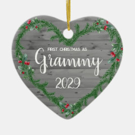 1. Weihnachten als Grammy Keramik Ornament