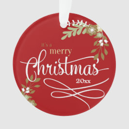 1. Weihnachten als Grandeliern-Zolldekoration Ornament