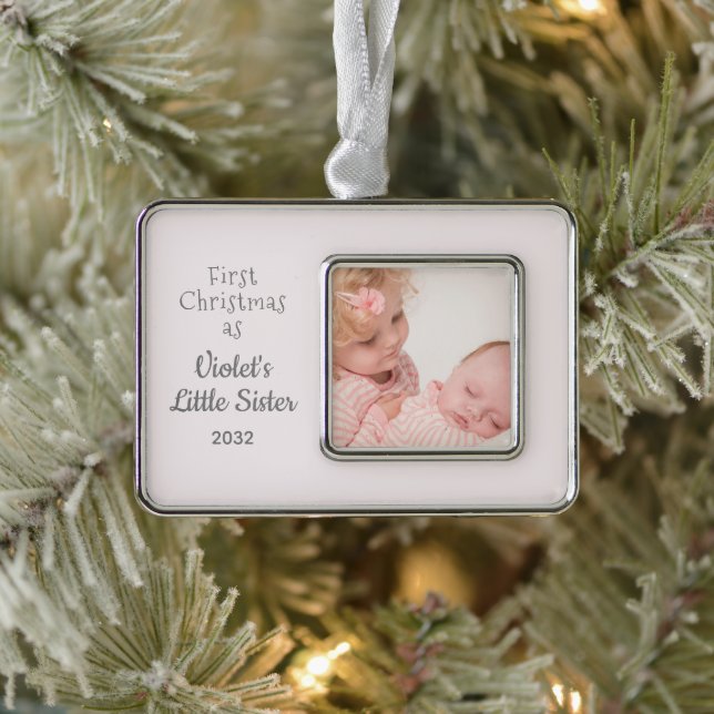 1. Weihnachten als kleines Schwesternachtsjahr Fot Rahmen-Ornament Silber (Baum)