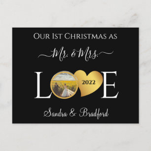 1. Weihnachten als Mr. Newlyweds Holiday Card