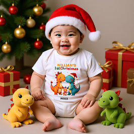 1. Weihnachten, eigener Text, Fröhliches Hatchmas  Baby Strampler
