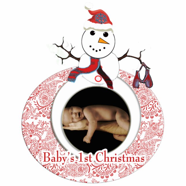 1. Weihnachten Fotoskulptur Ornament (Vorne)