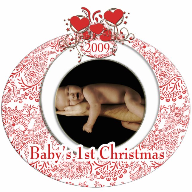 1. Weihnachten Fotoskulptur Ornament (Vorne)