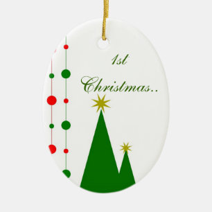 1. Weihnachten in Ihrem neuen Zuhause Keramikornament