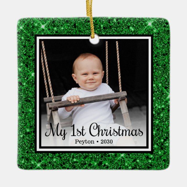1. Weihnachten Keramikornament (Vorderseite)
