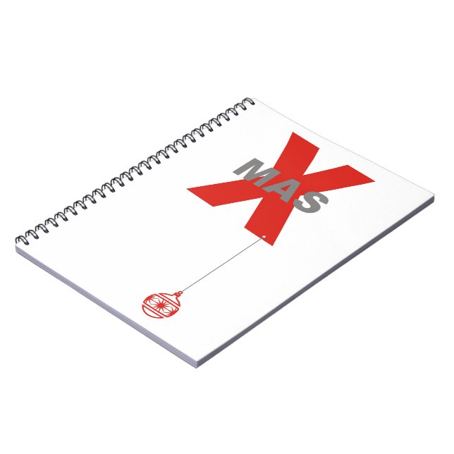 1 Weihnachten mit Weihnachtsbaum Notizblock (Linke Seite)