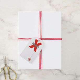 1 Weihnachten mit Weihnachtsbaum Ornament + Ihr Te Geschenkanhänger
