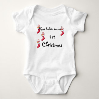 1. WEIHNACHTEN PERSONALISIERT BABY STRAMPLER
