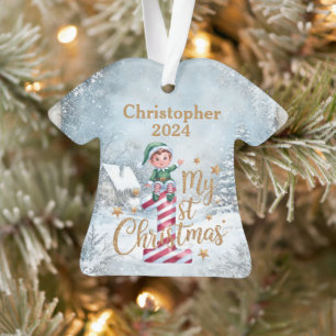1. Weihnachten Personalisiertes Acryl-T-Shirt Ornament