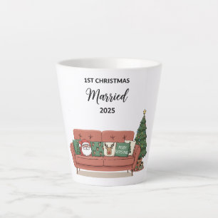 1. Weihnachten Verheiratet 2025 Süße Gemütliche Milchtasse