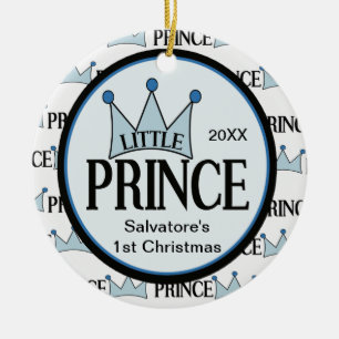 1. Weihnachten Verzierung kleinen Prinz- Keramikornament