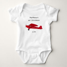 1. Weihnachts-Nordpol-Flugzeug Baby Boy Baby Strampler