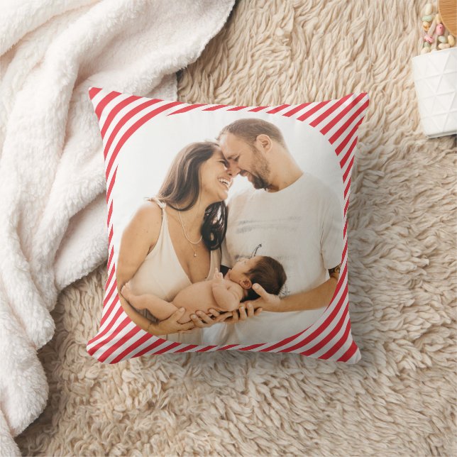 1. Weihnachts-Red Candy Familie Custom Foto Kissen (Decke)