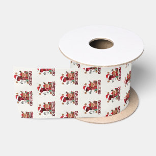 1. Weihnachts-Weihnachtsmannmütze Weißschneejunge  Satinband