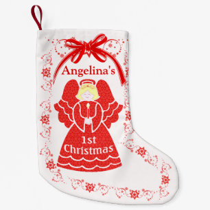 1. Weihnachtsengel für Baby-Mädchen-individuelle Kleiner Weihnachtsstrumpf