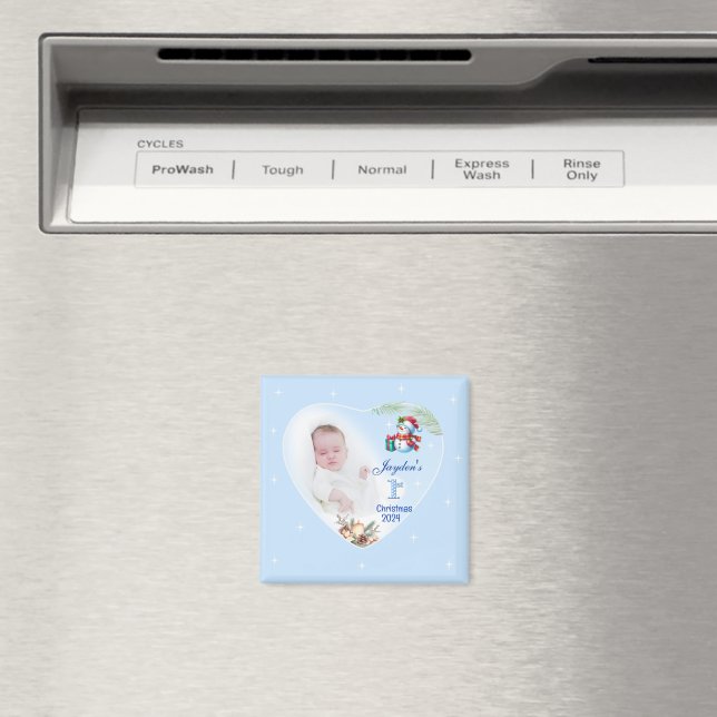 1. Weihnachtsgeschenk für Personalisierte Jungen Magnet (In Situ (Geschirrspüler))