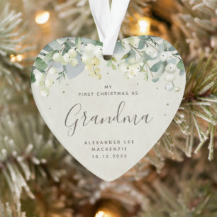 1. Weihnachtsmütter/jedes verwandte Foto Herz Ornament