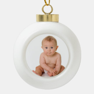 1. Weihnachtsverzierung Keramik Kugel-Ornament