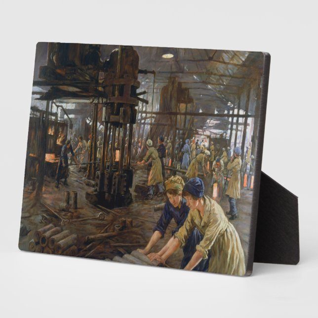1. Weltkrieg 1918 Frauen in einer Munitionsfabrik Fotoplatte (Seite)