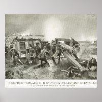 1. Weltkrieg, französische Artillerie im Einsatz