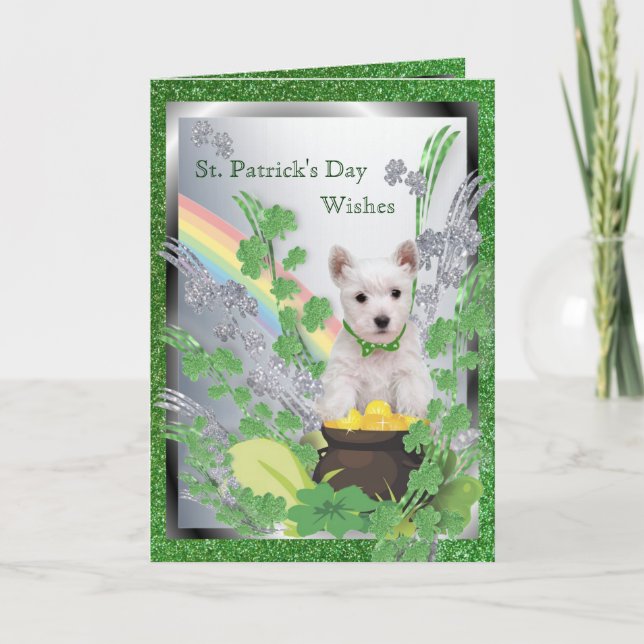 1. Westie Welpe Nummer eins spirituelle Botschaft Karte (Vorderseite)