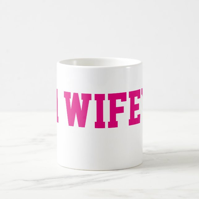 #1 Wifey Kaffee-Tasse Kaffeetasse (Mittel)