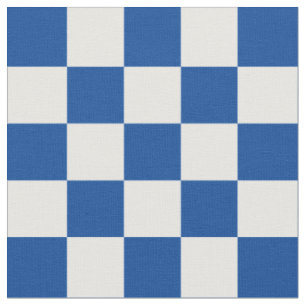 1-Zoll-Karo Tiefblaue und weiße Checkerboard Stoff