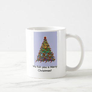 1aFishTree, fischen wir Sie frohen Weihnachten! Kaffeetasse