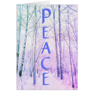 1CARTE DE PAIX HIVER WOODLAND