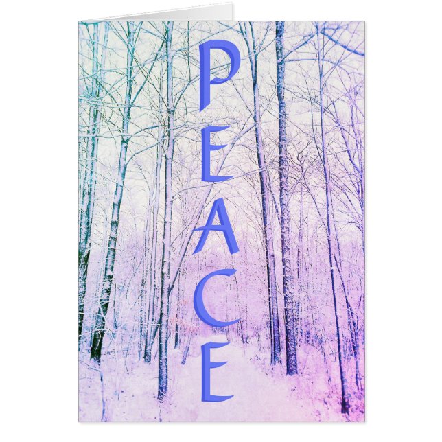 1CARTE DE PAIX HIVER WOODLAND (Devant)