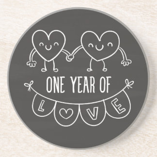 1er anniversaire cadeau pour son Dessous de verre
