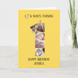 1er anniversaire Carte photo