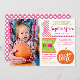 1er anniversaire de Marionnette Invitation avec ph