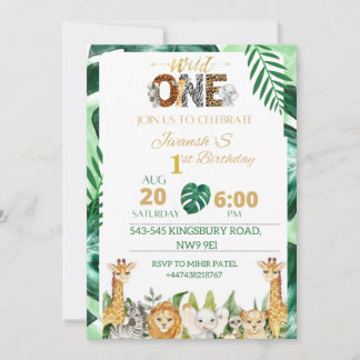 1er anniversaire Invitation