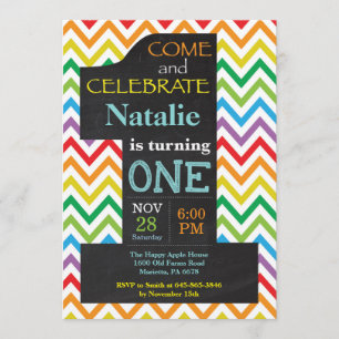 1er anniversaire Invitation au tableau de bord arc