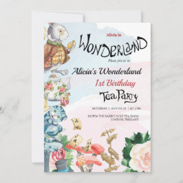 1er anniversaire Invitation | Tea Party
