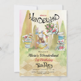 1er anniversaire Invitation | Tea Party