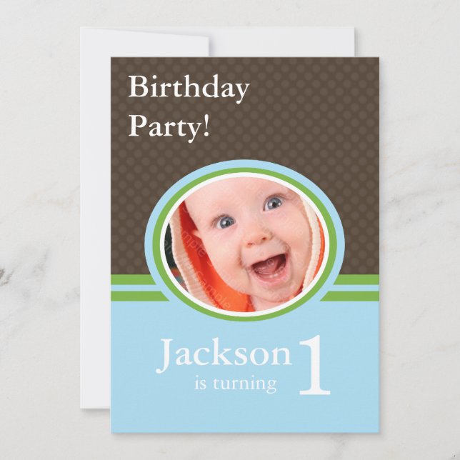 1er anniversaire Invitations de fête (Devant)