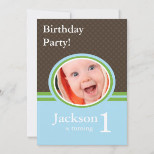 1er anniversaire Invitations de fête