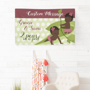1er anniversaire ou bannière de Baby shower pour f
