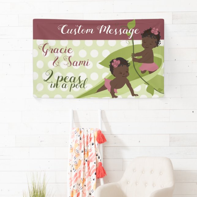 1er anniversaire ou bannière de Baby shower pour f (En situation)