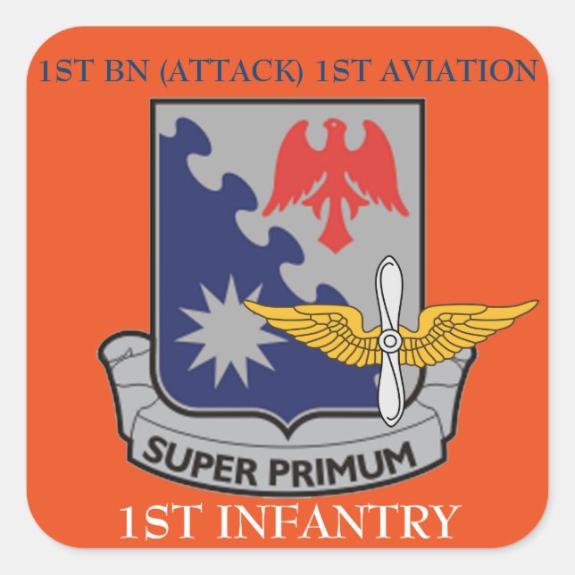 1ER BN (ATTAQUE) 1ER AVIATION 1ER STICKERS D'INFAN (Devant)