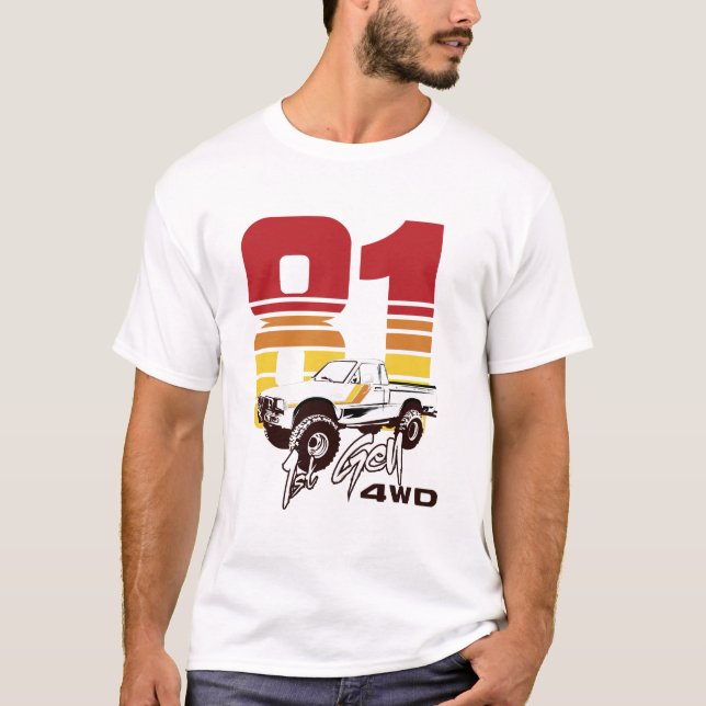 1er Gen 1981 Toyota 4WD Truck Tshirt (Devant)