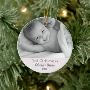 1er Noël Oncle Nièce Ornement personnalisé