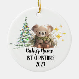 1er ornement de Noël pour bébé personnalisé