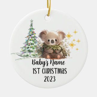 1er ornement de Noël pour bébé personnalisé