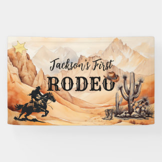 1er Rodeo Cowboy Bannière occidentale pour le prem