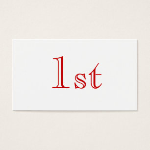 1er. Rouge et Blanc. Beau design simple.Personnali