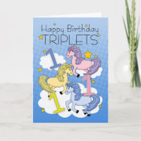 1ère Carte Anniversaire Pour Triplets Avec Ponts