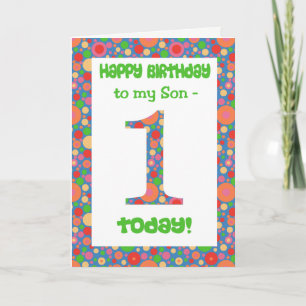 1ère carte d'anniversaire pour un Son Bright and B